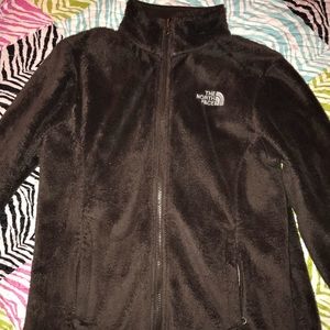 Brown Northface zip up